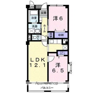メルヴェイユ【201号室】の間取り