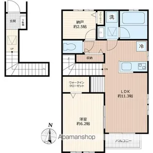 パークハウス・国分寺おたかの道【2階】の間取り