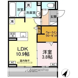 D CREST八幡4丁目【3階】の間取り