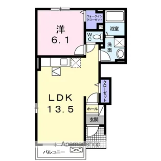 茨城県土浦市小松ケ丘町【アパート】の間取り