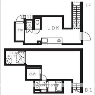 ミオテゾーロ哲学堂カーザ【1階】の間取り