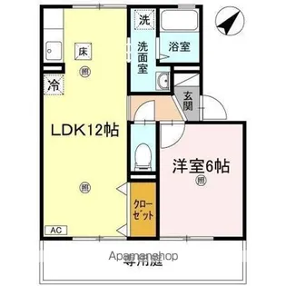 エクセルハイツ A棟【1階】の間取り