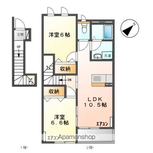 プラッツ・ステージⅡ【2階】の間取り