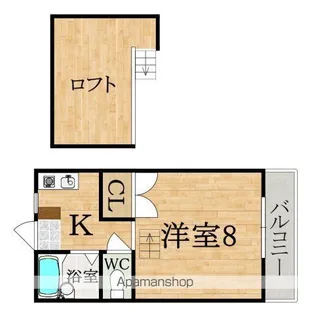 プチ聖和【2階】の間取り