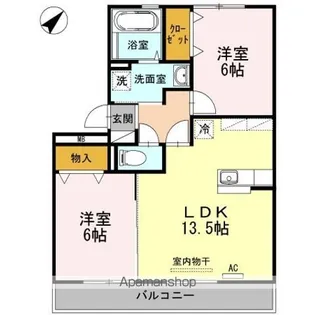 グランパルク【2階】の間取り