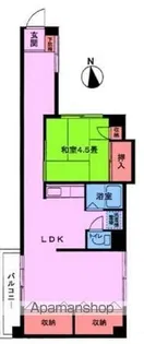 田辺コーポ【406号室】の間取り