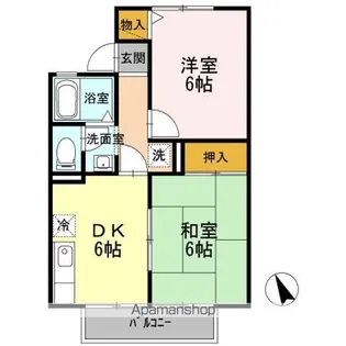 セジュールフェスタ A【1階】の間取り