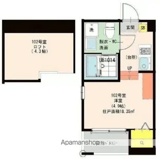 AMANDARI【1階】の間取り