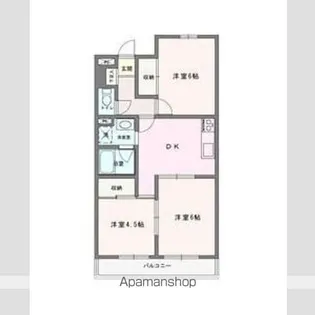 エルベール新町Ⅰ号館【2階】の間取り