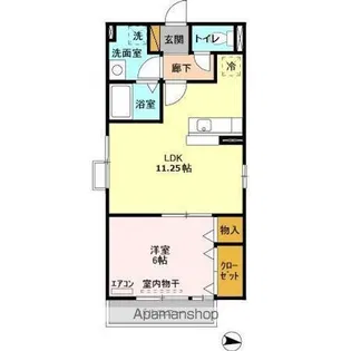 アネックスセキセン弐番館【2階】の間取り