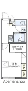 レオパレスマ メゾン【205号室】の間取り