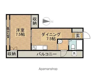 横山ビル【4階】の間取り