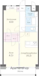 チェスナット 西大島【2階】の間取り