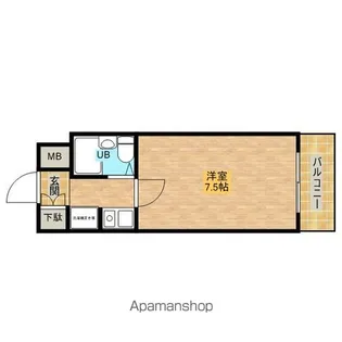 ロールス園田【3階】の間取り
