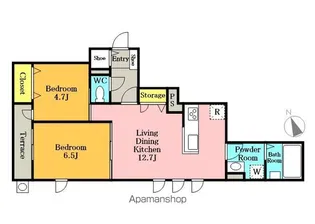 OB RESIDENCE【1階】の間取り