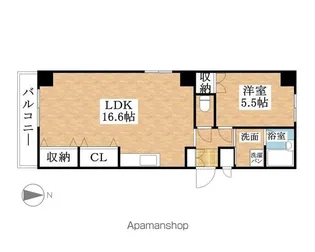 ITALIAN第三平松マンション【303号室】の間取り