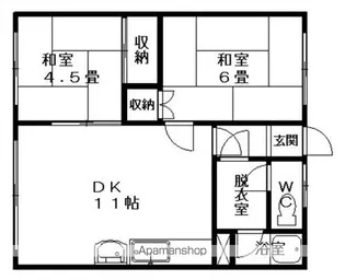 林ハイツB【1号室】の間取り