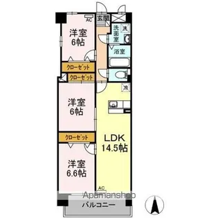 BELLE SOCIA(ベルソシエ)【1階】の間取り