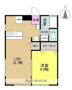 フォレストパーク大津【103号室】の間取り