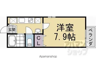 GRACE VILLA 桂【101号室】の間取り