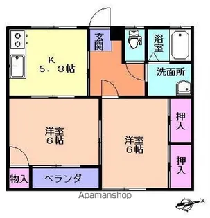 コーポエースⅢ【5号室】の間取り