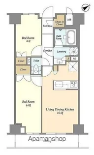 市谷台町坂フロント【7階】の間取り
