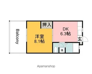 西本ビル【2階】の間取り