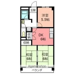 川口ビル【4階】の間取り