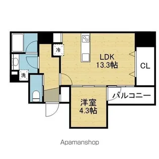 BRAVE常盤町Ⅱ【10階】の間取り