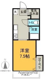メゾンラ・ポルト【1階】の間取り