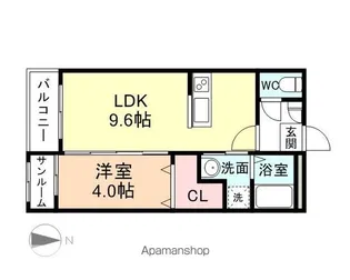 コンフォール【1階】の間取り