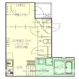 プライムパークス名駅西【2階】の間取り