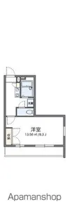 レオパレス二色の浜A【2階】の間取り