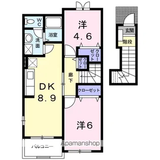 メゾンボヌールC【2階】の間取り