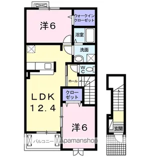 ロタード B【2階】の間取り