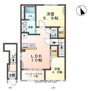ポラリス・N【201号室】の間取り