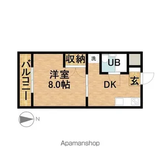 アメニティーベル【3階】の間取り