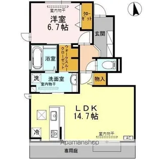 AVANZAR(アバンサール)【1階】の間取り