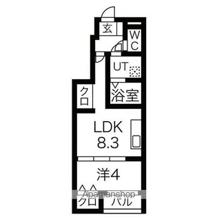 AZUL子平町【103号室】の間取り