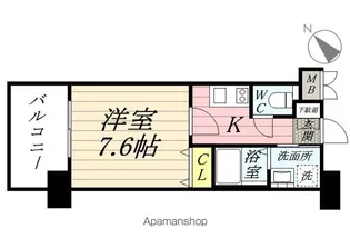 福岡県福岡市博多区奈良屋町【マンション】の間取り