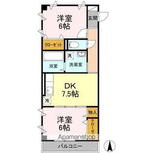 ブルージュ・TAKASONE【3階】の間取り