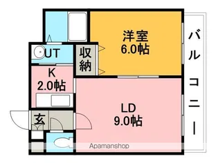 ラビドール手稲【5階】の間取り