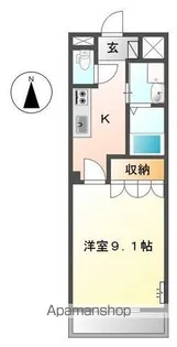 ロイヤル木の家 Ⅱ番館【3階】の間取り