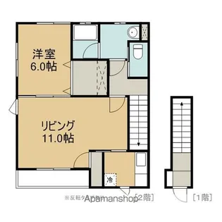 PRIMARY仙北【2階】の間取り