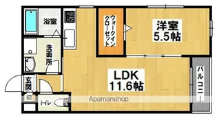 ジュネス7番館【203号室】の間取り