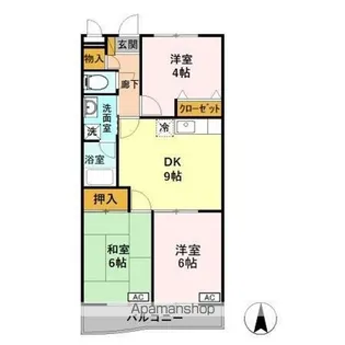 ウィズマンション【103号室】の間取り