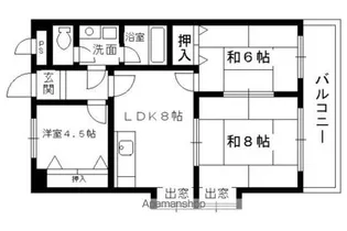 今井ドゥーズィエム【506号室】の間取り