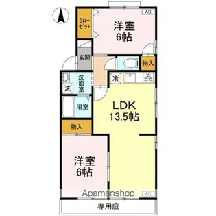 グリーンパーク【1階】の間取り