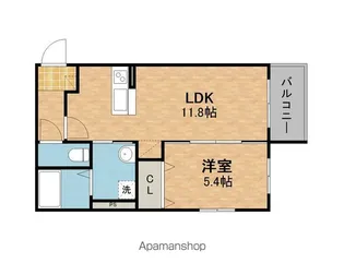滋賀県栗東市下戸山【マンション】の間取り