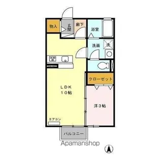 リビングタウン榎戸 A【2階】の間取り